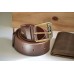 Ремінь шкіряний прошитий be_40_brown_brown_lamb_antic
