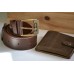 Ремінь шкіряний прошитий be_40_brown_brown_lamb_antic