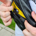 Поясна сумка з натуральної шкіри mb_024_black_2_yellow