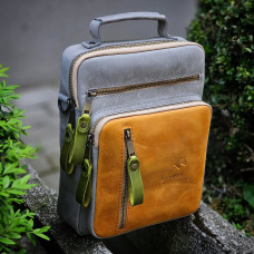 Шкіряна сумка з натуральної шкіри mb_040_grey_camel_lime Шкіряна сумка з натуральної шкіри mb_040_grey_camel_lime