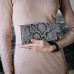 Жіночий клатч-гаманець з ремнем через плече pu_002_grey_python