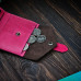 Жіночий гаманець на застібці wa_025_brown_fuchsia Жіночий гаманець на застібці wa_025_brown_fuchsia