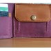Шкіряне портмоне з монетницею та застібкою wa_006_bordo_camel