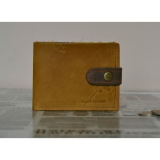 Шкіряне портмоне з монетницею та застібкою wa_006_camel_brown