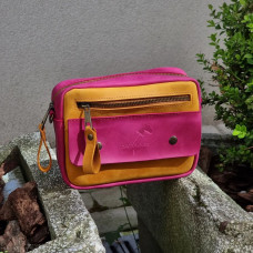 Кросбоді з натуральної шкіри mb_027_fuchsia_camel Кросбоді з натуральної шкіри mb_027_fuchsia_camel