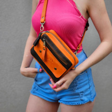 Кросбоді з натуральної шкіри mb_027_orange_brown Кросбоді з натуральної шкіри mb_027_orange_brown
