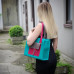 Сумка жіноча з кишенями wb_033_2_turquoise_grey_fuchsia Сумка жіноча з кишенями wb_033_2_turquoise_grey_fuchsia