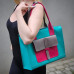 Сумка жіноча з кишенями wb_033_2_turquoise_grey_fuchsia Сумка жіноча з кишенями wb_033_2_turquoise_grey_fuchsia
