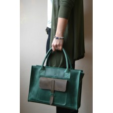 Сумка жіноча з кишенями  wb_033_2green_brown