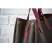 Сумка Шоппер з внутрішньою кишенею wb_040_brown_bordo