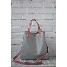 Сумка Шоппер з внутрішньою кишенею wb_040_grey_pink