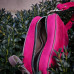Поясна-кросбоді сумка з натуральної шкіри wb_049_2_fuchsia_grey
