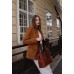 Сумка  трапеція на блискавці з кишенею  wb_072_terra_brown