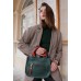 Сумка зі шкіри crazy horse wb_35_green_red_terra